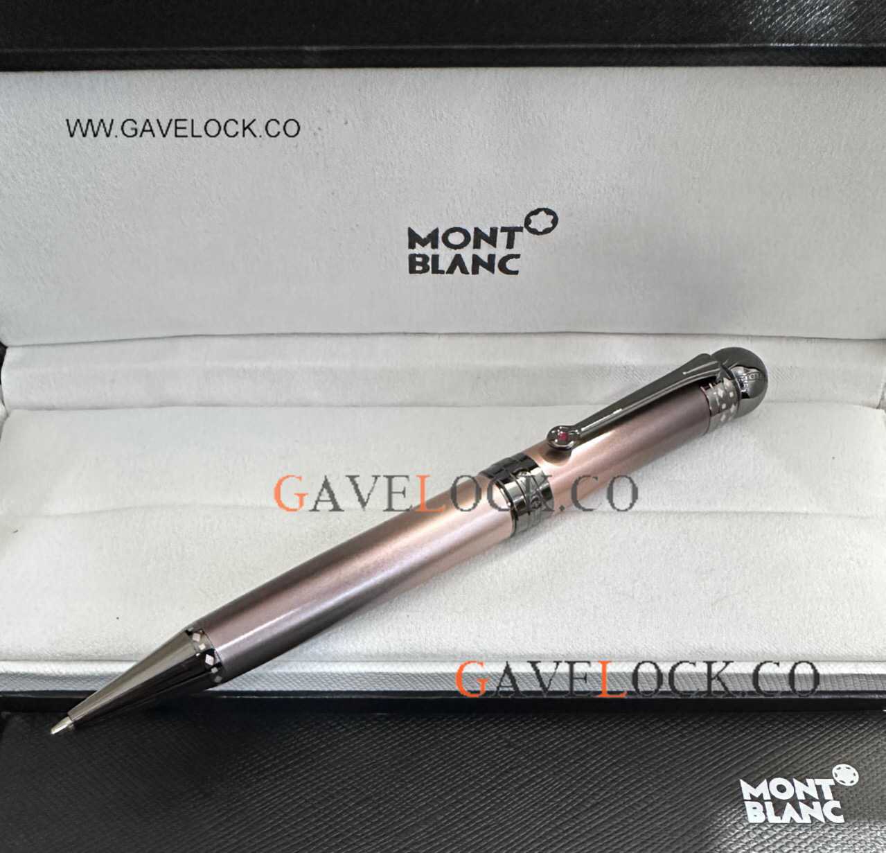 Copy Montblanc Joseph Ii Limited Edition Ball point Pen Black coated